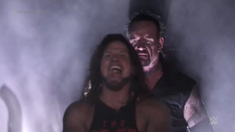 aj styles y undertaker aj styles and undertaker
